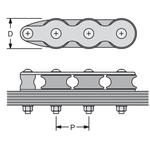 Antal Aluminum Organizer, 4-Sheave, D=50mm, P=52mm, Line &Oslash;16mm, L=237mm, Swl 800kg - 54d540 01 72dpi - 54D540