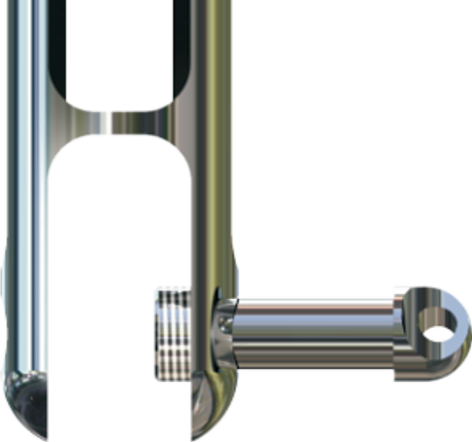 Antal Stainless Steel 'Nitronic 50' Twin Halyard Block, Line &Oslash;12-14mm, Swl 3500kg - 54h040 02 72dpi - 54H040