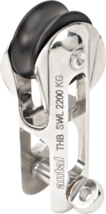 Antal Stainless Steel 'Nitronic 50' Twin Halyard Block, Line &Oslash;12-14mm, Swl 3500kg - 54h040 72dpi - 54H040
