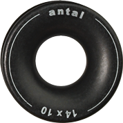 Antal Aluminum Low Friction Ring, D1=14mm, D2=35mm, &Oslash;=10mm, T=15mm, Swl 1600kg - 54r1410 72dpi - 54R1410