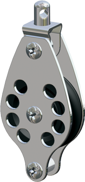 Antal Stainless Steel 316 Block Series 65, Ball-Beared, Single Block + Becket - 54s0602 72dpi - 54S0602