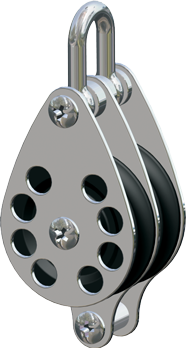 Antal Stainless Steel 316 Block Series 65, Ball-Beared, Double Block + Becket - 54s0604 72dpi - 54S0604
