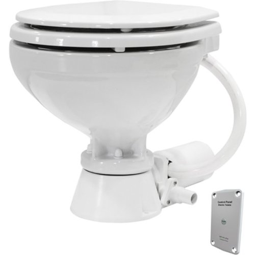 Johnson Pump AquaT standard electric toilet, 12V / 13A, compact bowl, incl. control panel - 550x588 - 66804743501/S