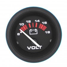 Amega Domed Voltmeter 8-18v - 57901e - 57901E