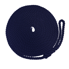 Braided Mooring Rope With Eye Made Of Polypropylene, &Oslash;8mm, L=4500mm, Blue - 60080452 72dpi - 60080452