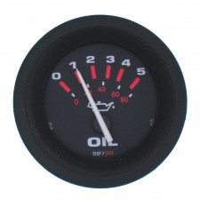 Amega Domed Oil Pressure Meter 5 Bar (Vdo) - 62155e - 62155E