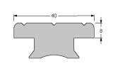 Antal Aluminum/Stainless Steel Genua Car 40x8, With Sliding Inserts, 160x60x142mm, Swl 3800kg - 623492 02 72dpi - 623492