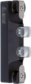 Antal Aluminum Halyard Slider 40x8, L=210mm, B=60mm, Swl 5800kg (Double Pin) - 624402 72dpi - 624402