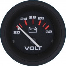 Amega Domed Volt Meter 24v - 64279e - 64279E