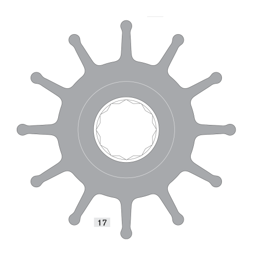 Johnson Pump Impeller 814b - 6609814b 72dpi - 6609814B