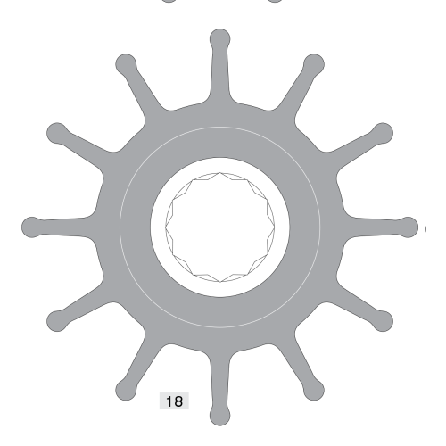 Johnson Pump Impeller 820b - 6609820b 72dpi - 6609820B