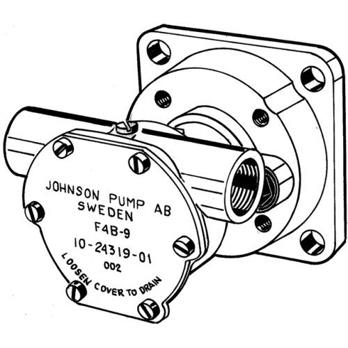 Johnson Pump Self-Priming Bronze Cooling-Impeller Pump F4b-9 (Volvo, Bukh, Lombardini, E.a.) - 66102431901 72dpi - 6610350982
