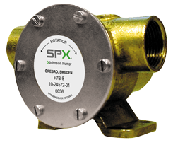 Johnson Pump Self-Priming Bronze Impeller Pump F35b-8, 20.5l/Min, 3/8" Inner Thread, Base Mount/Pulley-Transmission - 66102456901 - 66102456901