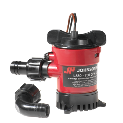 Johnson Pump L-Series Bilge Pump (Cartridge Typ) L650, 12v/3,2a, 61l/Min, Max. Head 3,5m - 6632165001 72dpi - 6632165001