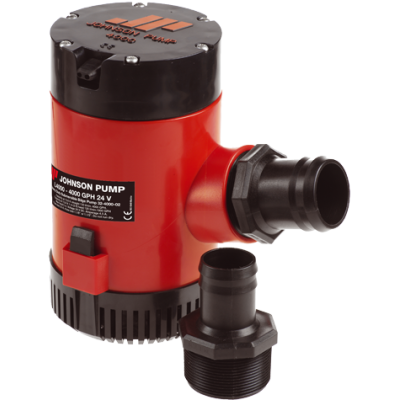 Johnson Pump L-Series Bilge Pump L4000, 24v/7,5a, 252l/Min, Hose Connection 1-1/2" & 2" - 6632400002 72dpi - 6632400002