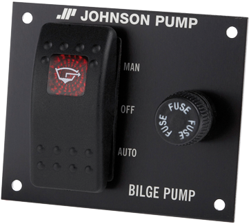 Johnson Pump Bilge Pump Control switch, 12V, 3-Positions, 76x55mm, Built-In Depth 40mm, with internal light - 66341224 72dpi500x500x0 - 66341224