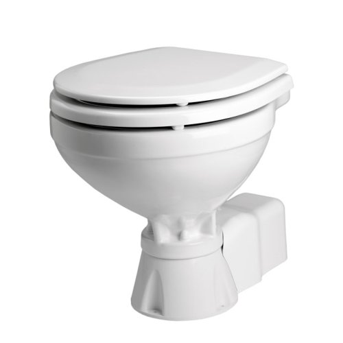 Johnson Pump Aquat Silent-Electric Toilet, 12v/13a, Compact Vitreous China Bowl - 66804723101 72dpi - 66804723101