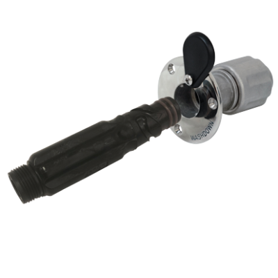 Johnson Pump Stainless Steel Quick-Connect Bulkhead Fitting For Wash Down Pump, Tap Or Shower - 668047507 - 668047507