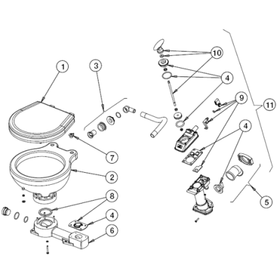 Johnson Pump Gasket Set - 66814726801 72dpi - 66814726801
