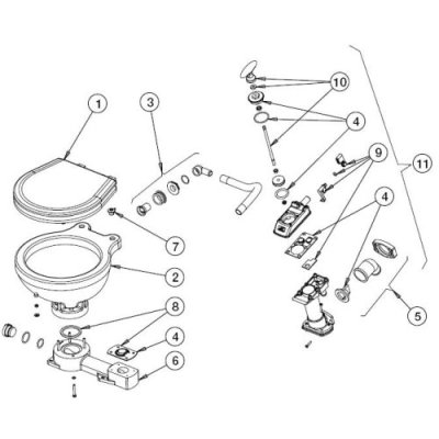 Johnson Pump Lipseal For Manual- & Standard Electric-/Space Saver Toilet - 66814745301 01 - 66814745301