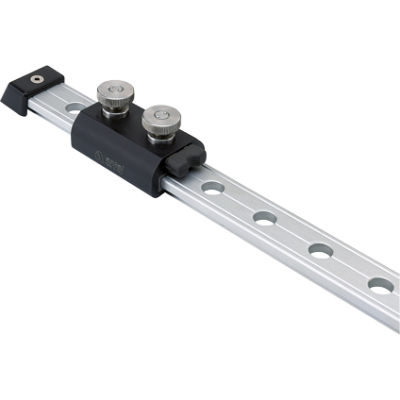 Antal Aluminum Adjustable Double Stop Pin For T-Track 40x8mm, With 50mm Hole Spacing - 691722 al 72dpi - 691722/AL