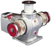 Lofrans Windlasses Windlass Horizontal, Model 'Titan B', 24v, 2300w, 2x Chain Gipsy 12-13 Din766 & 1x Drum - 71232 72dpi - 71232