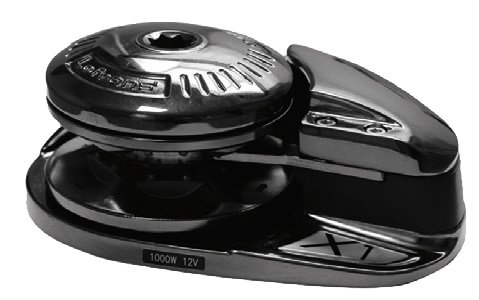 Lofrans ankerlier verticaal, 'Project X1', 8mm, 12V, 800W, zonder verhaalkop, Dark Version - 72279 - 72279