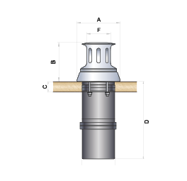 Inline Vertical Capstan, Model 'Izmir', 12v, 800w - 72819 dims 72dpi - 72819