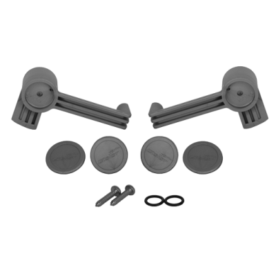 Go&iuml;ot Cristal/Integration (46.33-Series) Plastic Pair Of Inside Right/Left Large Handles, With Mounting Kit (Gray) - 73101704 1 - 73101704