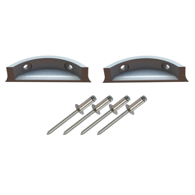 Go&iuml;ot Tradition Aluminum Latch (Pair Of 2), Rivets Supplied - 73101711 - 73101711