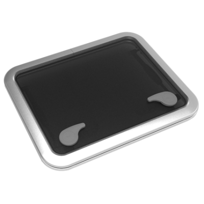 Go&iuml;ot Aluminum Hatches Model 'Opal 54', Satin, Dims. 561x446mm, Hole Size 507x392mm, Mounting Depth 15mm - 73106737 - 73106737