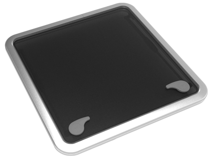 Go&iuml;ot Aluminum Hatches Model 'Opal 60', Satin, Dims. 561x561mm, Hole Size 507x507mm, Mounting Depth 15mm - 73106738 - 73106738