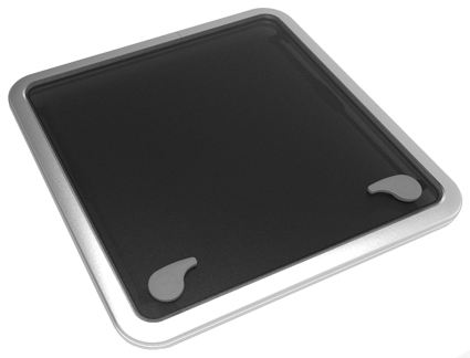 Go&iuml;ot Aluminum Hatches Model 'Opal 70', Satin, Dims. 681x681mm, Hole Size 627x627mm, Mounting Depth 15mm - 73106739 - 73106739