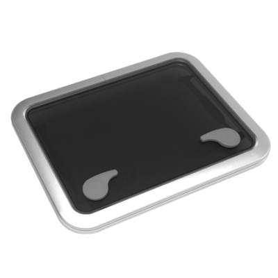 Go&iuml;ot Aluminum Hatches Model 'Opal 50', Satin, Dims. 561x431mm, Hole Size 507x377mm, Mounting Depth 15mm - 73115267 - 73115267