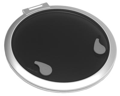 Go&iuml;ot Aluminum Hatches Model 'Opal 22', Satin, Dims. &Oslash;572mm, Hole Size &Oslash;518mm, Mounting Depth 15mm - 73115506 - 73115506