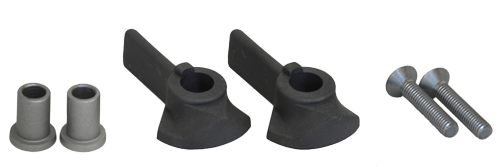 Goïot Cristal/Integration (46.33-Series) Plastic Pair Of Inside Right/Left Large Handles, With Mounting Kit (Gray) - 7395330 - 73101704
