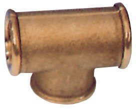 Brass T-Fitting With Internal Thread, 1/8" - 9000130a - 9000130-