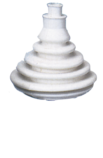 Steering Cable Grommet Without Ring, Cut Out Size &Oslash;70mm, H=109mm, White - 9001066w 1 - 9001066/W