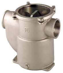 allpa Nickel plated bronze cooling water strainers (robust) with stainless steel 316 strainer