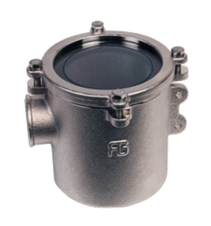 Cooling water strainers