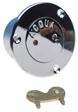 Deck Entry Chromed Brass 'Aqua', 1-1/2" Inner Thread - 9001175 1 - 9001175