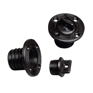 Nylon Drain Socket, &Oslash;25mm, Black - 9001420 - 9001420