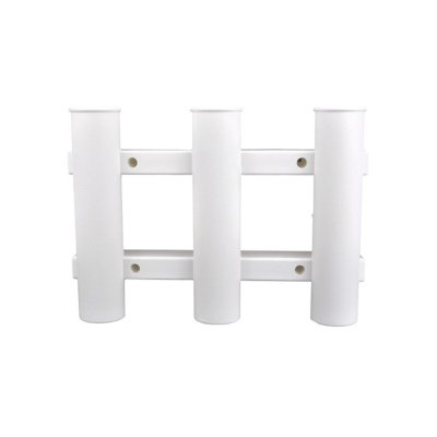 Bulkhead fising rod holder , 3-way, universal, white - 900491085 - 900491085
