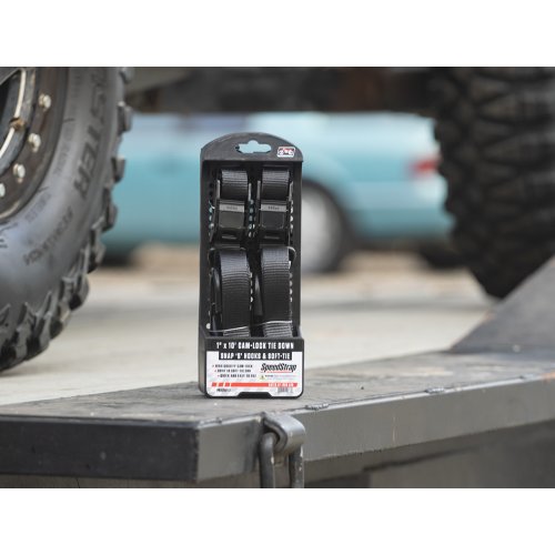 Speedstrap 25mm Cam-Lock Tie Down met S-Haken en Soft-Tie (2 Pack) - Zwart - 900631014 6 - 900631014