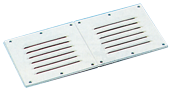 Plastic 'Louvre', 255x115mm, White - 9006750w - 9006750/W