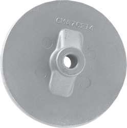 Aluminum Anode Mercruiser/Sterndrive/Mercury Outboard, Circular Plate (Oem 76214-5) - 9017007a - 9017007A