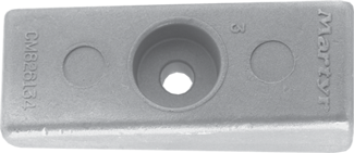 Aluminum Anode Mercury/Mariner/Force/Honda Outboard, Wedge (Oem 826134) - 9017023a - 9017023A