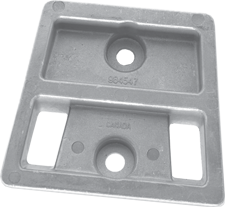 Aluminum Anode Omc/Sterndrive, Block (Oem 984547) - 9017068a - 9017068A
