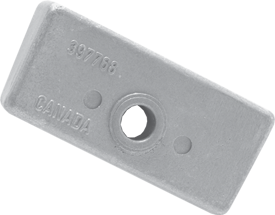 Zinc Anode Omc/Johnson/Evinrude, Block (Oem 397768) - 9017087 - 9017087