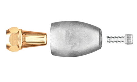 Magnesium Anode Mercruiser/Sterndrive/Mercury Outboard, Bravo 3 (>2003), Prop Nut Assembly - 9017240m 1 - 9017240M